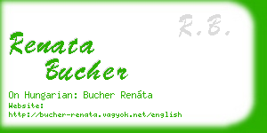 renata bucher business card